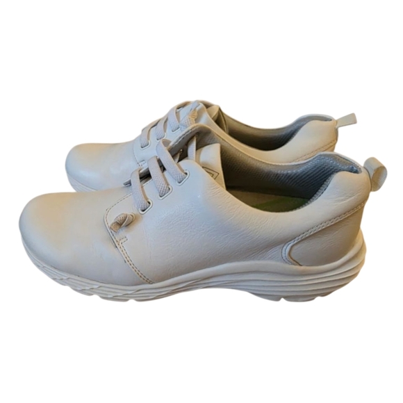 Align Nurse Mates Comfort Working Walking Slip On White Leather Shoes Size 9M - Picture 4 of 8